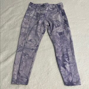 Purple Tie-Dye Leggings